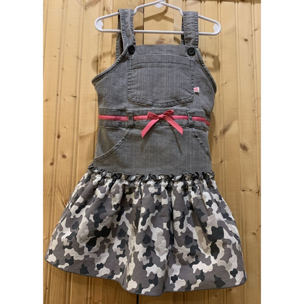 American Girl Bitty Baby Camo Jumper Dress Size 6x